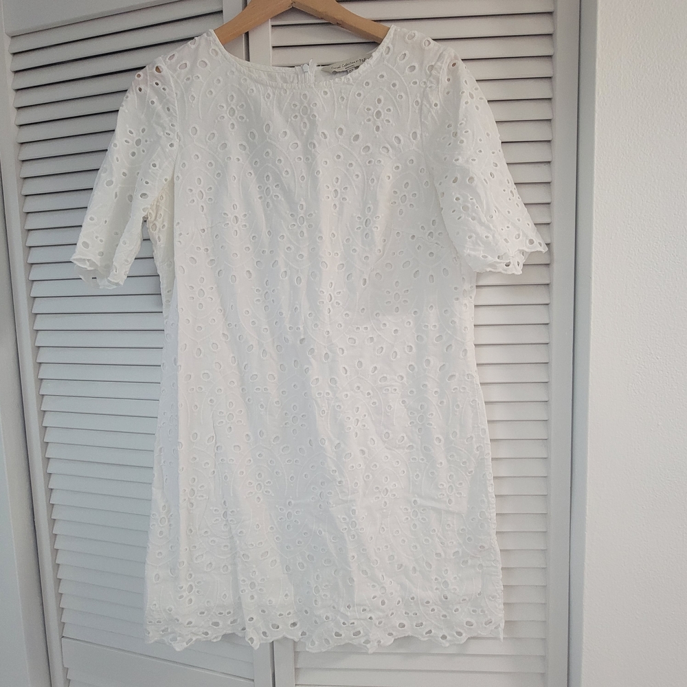 Cotton Eyelet White 12 Dress Mediterranean Summer